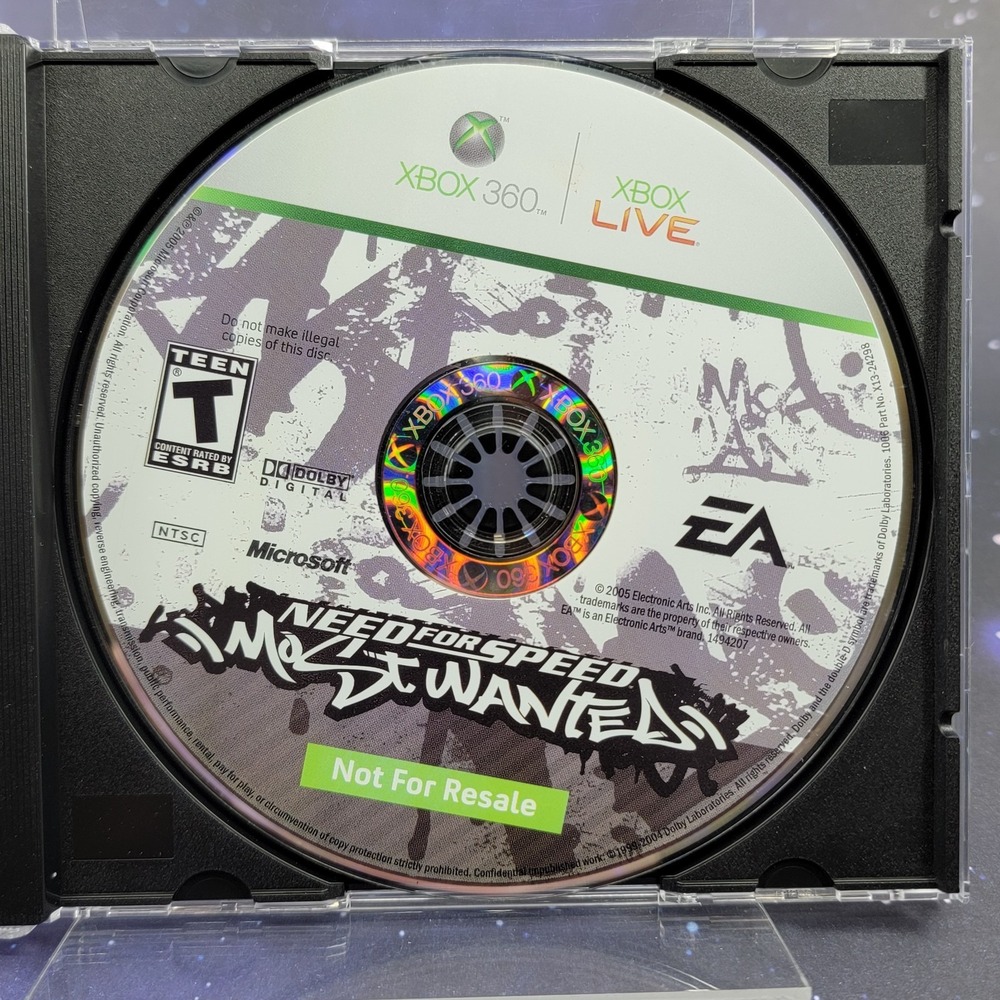 Need For Speed Most Wanted 2005 (Microsoft Xbox 360) NOT FOR RESALE Video Game